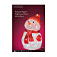 Snowman 40 battery-powered ice white acrylic LEDs 35 cm int s5