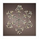Silver snowflake, 192 warm white LEDs, flickering light, 20 in, in/outdoor s1