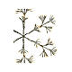Silver snowflake, 192 warm white LEDs, flickering light, 20 in, in/outdoor s4