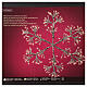 Snowflake decoration 192 LED warm light intermittent effect silver 50 cm int ext s5