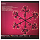Copo de Nieve luminoso navideño 192 LED luz calida 50 cm int negro efecto interminente s5