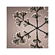 Luminous Christmas snowflake 192 LEDs warm light 50 cm indoor outdoor black int effect s3