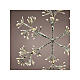 Silver snowflake, 336 warm white LEDs, flickering light, 30 in, in/outdoor s3