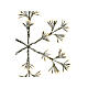 Silver snowflake, 336 warm white LEDs, flickering light, 30 in, in/outdoor s4