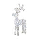 Standing reindeer, 50 flickering cold white LED lights with timer, 25 in, IN/OUTDOOR s2