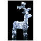 Standing reindeer, 50 flickering cold white LED lights with timer, 25 in, IN/OUTDOOR s4