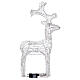 Standing reindeer, 50 flickering cold white LED lights with timer, 25 in, IN/OUTDOOR s6