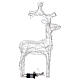 Santa Claus' reindeer, 50 flashing warm white LED lights with timer, 25 in, IN/OUTDOOR s6
