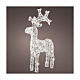 Santa's reindeer 50 LED warm white flashing effect 65 cm soft acrylic timer int s1
