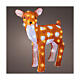 Christmas light fawn, 60 ice white LED lights, acrylic, 15 in, IN/OUTDOOR s1