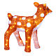 Christmas light fawn, 60 ice white LED lights, acrylic, 15 in, IN/OUTDOOR s5