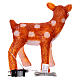 Christmas light fawn, 60 ice white LED lights, acrylic, 15 in, IN/OUTDOOR s6