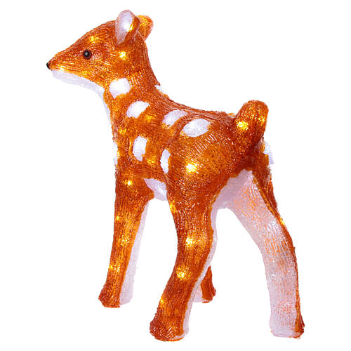 Christmas luminous deer 60 LED ice white acrylic interior 38 cm 4