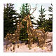Cervo natalizio luminoso vimini 72 LED bianco caldo int est 105 cm s3