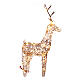 Cervo natalizio luminoso vimini 72 LED bianco caldo int est 105 cm s5