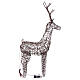 Cervo natalizio luminoso vimini 72 LED bianco caldo int est 105 cm s7