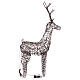 Veado de Natal luminoso vime 72 luzes LED branco quente int/ext 105 cm s7