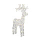 Luminous reindeer, 80 warm white LED lights with timer, flexible acrylic, 35 in, IN/OUTDOOR s3