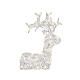 Luminous reindeer, 80 warm white LED lights with timer, flexible acrylic, 35 in, IN/OUTDOOR s4