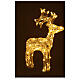 Luminous reindeer, 80 warm white LED lights with timer, flexible acrylic, 35 in, IN/OUTDOOR s5