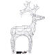 Luminous reindeer, 80 warm white LED lights with timer, flexible acrylic, 35 in, IN/OUTDOOR s7