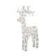Reno luminoso 80 LED acrílico suave transparente blanco cálido 90 cm int ext temporizador  s4