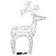 Renna luminosa 80 LED acrilico morbido trasparente bianco caldo 90 cm int est timer s8