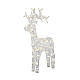 LED reindeer 80 lights warm white soft acrylic transparent 90 cm indoor outdoor timer s2