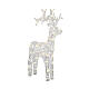 LED reindeer 80 lights warm white soft acrylic transparent 90 cm indoor outdoor timer s3