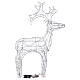 LED reindeer 80 lights warm white soft acrylic transparent 90 cm indoor outdoor timer s7