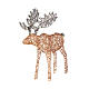 Christmas light moose of 45 in, 160 micro LEDs, warm white, artificial wicker, in/outdoor s2