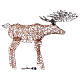 Christmas light moose of 45 in, 160 micro LEDs, warm white, artificial wicker, in/outdoor s8