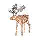 Christmas light moose of 45 in, 160 micro LEDs, warm white, artificial wicker, in/outdoor s3