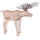 Christmas moose decoration 160 microLED warm white synthetic wicker 110 cm indoor outdoor timer s5