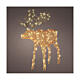 Christmas moose decoration 160 microLED warm white synthetic wicker 110 cm indoor outdoor timer s1