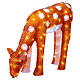 Christmas light fawn eating, 100 cold white LED lights, acrylic, 20 in, IN/OUTDOOR s4