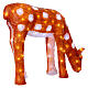 Christmas light fawn eating, 100 cold white LED lights, acrylic, 20 in, IN/OUTDOOR s5