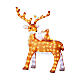Luminous reindeer with small animals, 180 cold white LED lights with timer, acrylic, 40 in, IN/OUTDOOR s2
