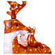 Luminous reindeer with small animals, 180 cold white LED lights with timer, acrylic, 40 in, IN/OUTDOOR s3