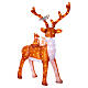 Luminous reindeer with small animals, 180 cold white LED lights with timer, acrylic, 40 in, IN/OUTDOOR s6