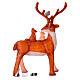 Luminous reindeer with small animals, 180 cold white LED lights with timer, acrylic, 40 in, IN/OUTDOOR s8