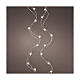 Fairy Christmas lights with silver wire of 2.95 m, 60 warm white micro LED lights, indoor s1