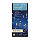 Fairy Christmas lights with silver wire of 2.95 m, 60 warm white micro LED lights, indoor s8