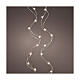 Fairy Christmas lights with silver wire of 4.95 m, 100 warm white micro LED lights, indoor s1