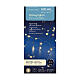 Fairy Christmas lights with silver wire of 4.95 m, 100 warm white micro LED lights, indoor s8