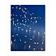 Guirlande lumineuse 100 micro LEDs fil nu argenté 4,95 m blanc chaud pour intérieur s4