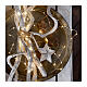 Luci natalizie a filo argentato nudo 100 microLED bianco caldo solo interno 4,95 m timer s7