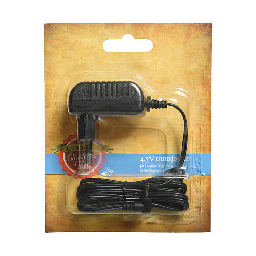 Transformador IP20 negro 4,5V para interior 3 salidas 3