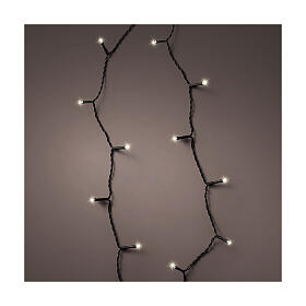 Basic twinkle Christmas lights of 7.1 m long, 96 warm white LED lights, battery operated, 8 light plays, IN/OUTDOOR