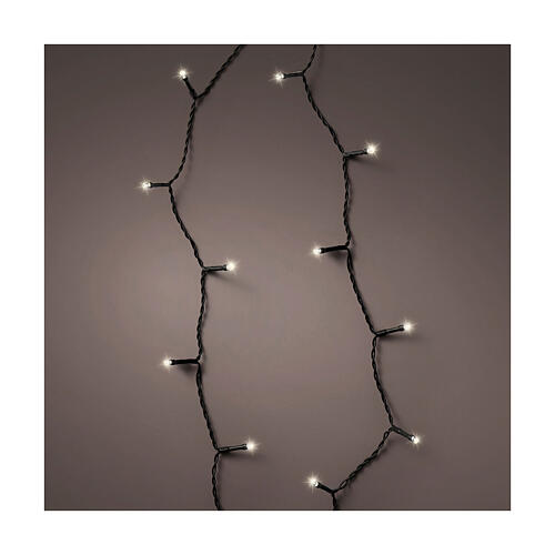 Cadena luces navideñas intermitentes basic twinkle 7,1 m 96 LED blanco cálido pila 8 funciones int ext 1